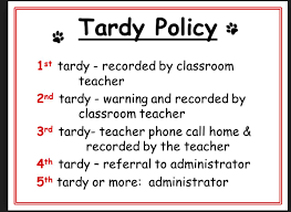 This Is An Example Of The Tardy Policy That Would Be Created In My Upper Grade Leve Middle School Reading Elementary School Classroom Classroom Management Plan