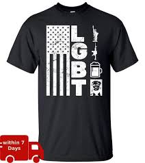 American Lgbt Flag Liberty Guns Beer Donald Trump Tall T Shirt Army S 3xl Awesome T Shirts Cotton Shirts From Boystshirts55 12 7 Dhgate Com