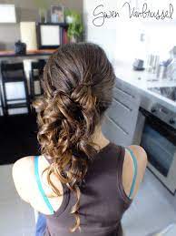 Cascade De Boucles Sur Le Cote Gwenvanbrussel Com Coiffure Mariage Coiffure Coiffure Mariee