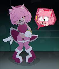 1girls 2022 4k 8k amy rose apinkgrape blush blushing boo (sonic)  boots breasts closed eye clothing dress eyes closed female female only  green eyes hairgrape half-closed eye hd hi