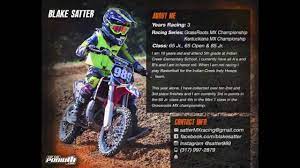 2015 Blake Satter Sponsorship Resume Youtube