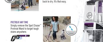 You can choose a solution that treats pet stains and odors, one that removes tough food stains, or one for general cleaning.2 x research source. Amazon Com Hoover Smartwash Automatic Carpet Cleaner Machine With Spot Chaser Stain Remover Wand Shampooer Machine For Pets Fh53000pc Purple