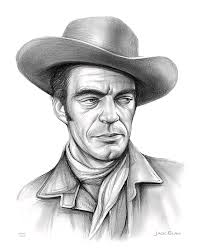 Westerns Jack Elam Actor Biography Cowboy Jack Elam Greeting Card