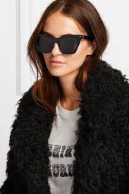 Women's saint laurent sunglasses & eyewear. Black Kate Cat Eye Acetate Sunglasses Saint Laurent Sunglasses Women Gucci Sunglasses Women Saint Laurent Sunglasses