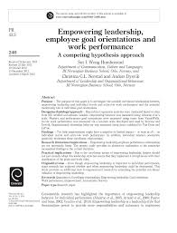 And i just want to share a story of my superintendent. The Curvilinear Relationships Between Empowering Leadership And Download Scientific Diagram