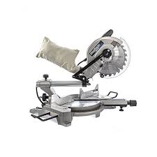 To unlock the head of the saw, press the handle on the saw down . Delta Shopmaster Miter Saw Review