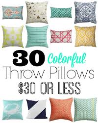 30 Colorful Pillows For 30 Or Less Colorful Pillows Throw Pillows Pillows