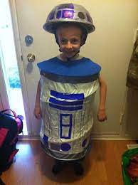 Diy R2d2 Costume For Under 10 Kiddies Pinterest Cool Halloween Costumes R2d2 Costume Kids Costumes