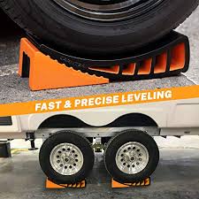 As such, you'll need to use leveling blocks to adjust your rvs height. Carmtek Camper Leveler Kit Curved Rv Levelers With Camper Wheel Chocks For Travel Trailers Faster Camper Leveling Than Rv Leveling Blocks 2 Pack Pricepulse