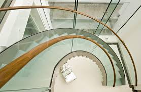 Of course, there are variations of the straight staircase that include open risers. Glass Helical Stair Design Glass Staircases Uk Bisca