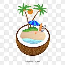 椰子中的小島 島剪貼畫 島 椰子素材 psd格式圖案和png圖片免費下載 coconut island tableware