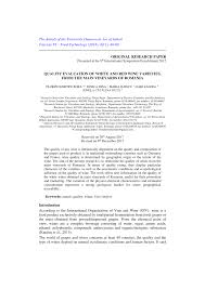 Cele 12 zile libere în 2017 sunt: Pdf Quality Evaluation Of White And Red Wine Varieties From The Main Vineyards Of Romania