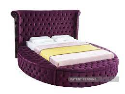 We did not find results for: Purple Velvet Tufted Round Storage King Bed Luxus Meridian Contemporary Modern Luxuspurple K