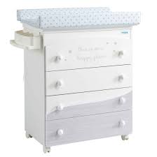 micuna commode a langer avec baignoire cosmic blanc cendre etoiles gris mobilier sommeil orchestra