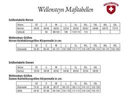 17 experienced wellensteyn size chart