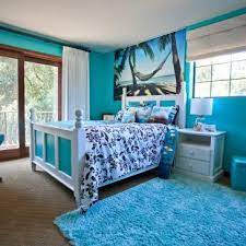 10 White Bedroom Furniture Pic For A Tropical Kids With A Hawaiian Print Tropical Bedrooms Blue Bedroom Decor Bedroom Design