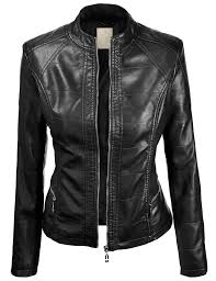 Ll Womens Everyday Bomber Jacket At Amazon Women S Coats Shop Leather Look Jackets Jackets For Women Leather Jackets Women