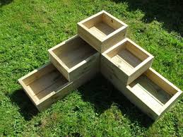 Details About 3 Tier Raised Bed Garden Trough Planter Veg Flower Plant Pots In Decking Woodengardenplanters Garden Troughs Wooden Garden Planters Raised Garden Beds