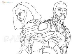Pictures of soldiers are intended primarily for boys. The Falcon And The Winter Soldier Coloring Pages Free Printable