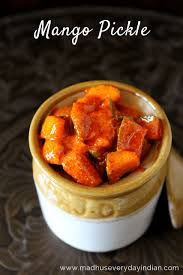 Mango Pickle Avakaya Andhra Mango Pickle Andhra Avakaya Recipe Recipes Pickling Recipes Pickles