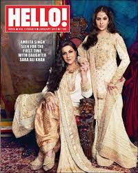 Jaya Bachchan Amrita Singh Dimple Kapadia Pose With Daughters For Hello Magazine Amrita Singh Sara Ali Khan Indian Photoshoot