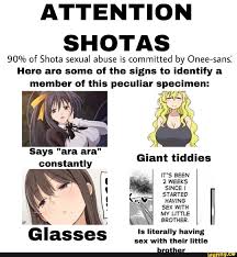 ATTENTION SHOTAS 90% of Shota sexual abuse is committed by Onee