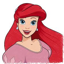 Drawing Guide: How to Draw the Face of Ariel, The Little Mermaid