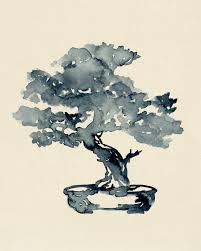 Cosmic bonsai tree posters and art. Indigo Bonsai Affordable Poster Photowall