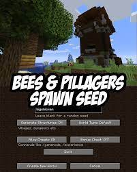 Spawn Beside A Bee Nest And Bees Of Course And A Pillager Outpost In This Seed For Minecraft Java Edition 1 15 And Higher Minecraft Seed Seeds Minecraft Tips