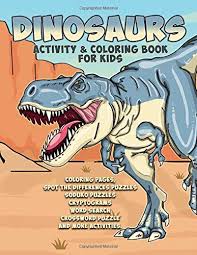 Press space to start the game online and jump your dino, use down arrow (↓) to duck. Dinosaurs Activity Coloring Book For Kids Coloring Pages Spot The Differences Puzzles Soduko Puzzles Cryptograms Word Search Crossword Puzzle And Activity Book For Kids Ages 8 12 Years Old