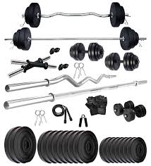 The fitness combo also includes a handgrip that allows you to develop forearm muscles. K Sports Home Gym Combo Gym Equipments In 2021 Home Gym Set Gym Dumbbells Gym Accessories