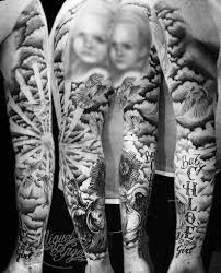 Who is the angel in the clouds tattoo? Pin On My Fav Tattoos