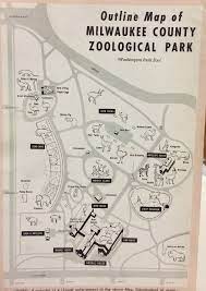 Map Of The Washington Park Zoo In Milwaukee Wi Circa 1950 Milwaukee Wi Milwaukee County Milwaukee Wisconsin