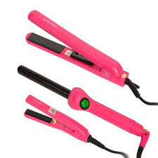 مجموعة تصفيف الشعر من جوسي ايبر 25ملم وردي متجر راق Hair Straightener Hair Beauty