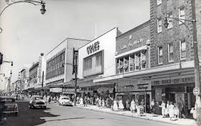 View Down Hunter Street Newcastle Nsw Australia C 1950 S Hunter Street Newcastle Newcastle Nsw