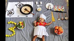 Ideas kitchen theme baby photoshoot. Photoshoot Ideas At Home Kitchen Theme Baby Photoshoot Master Chef Youtube