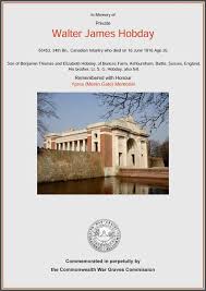 Life story: Walter James Hobday