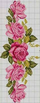 The chart can be downloaded to your computer where you can print and store it. 47 Trendy Ideas For Embroidery Flowers Designs Rose Rose Cross Stitch Pattern Floral Cross Stitch Cross Stitch Flowers