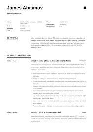 If you've had military training or worked as a former police officer, companies will have need of your skills there's a lot that goes on in between and behind the scenes. Security Officer Resume Writing Guide 12 Resume Examples 2020