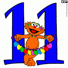 Color eleven cans coloring page. Number 11 Coloring Page Printable Number 11
