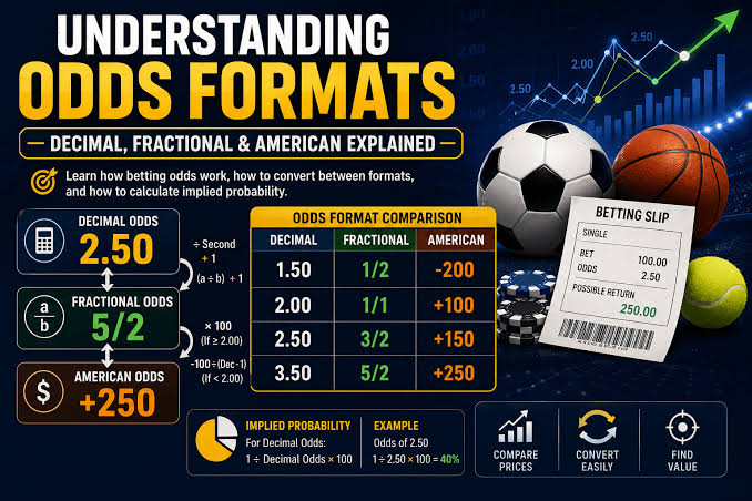 Understanding Odds Formats: Decimal, Fractional and American Odds