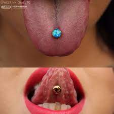 Awesome Piercings Lilfry10 A Healed 10g Tongue Piercing On A