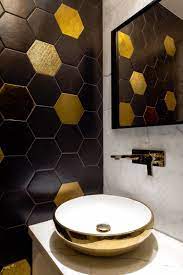 Powder rooms offer us the opportunity to be bold and take risks. 22 Powder Rooms That Pack Serious Style Into A Small Space In 2020 Powder Room Design Modern Powder Rooms Powder Room