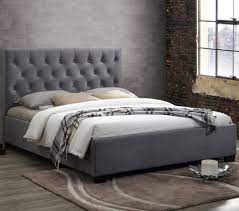 Enjoy free shipping with your order! Cologne Grey Fabric Bed