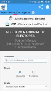 Esta elección no se puede hacer el domingo. Padron Electoral 2019 For Android Apk Download