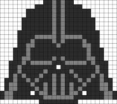 Star Wars Darth Vader Perler Bead Pattern Strijkparels Strijkparels Patronen Gehaakte Manden