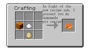 Information about the pumpkin pie item from minecraft, including its item id, spawn commands, crafting recipe and more. My Homemade Pumpkin Pie Recipe Pewdiepiesubmissions