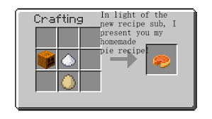 There are a few generic recipes at the bottom that will work with any fruit or vegetable in any correctly tagged mod. My Homemade Pumpkin Pie Recipe Pewdiepiesubmissions
