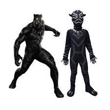 With black panther being a huge 2018 hit disney marvel motion picture, it is only right that the costumes we offer are replicated with extreme perfection and likeness but at affordable prices. Halloween Black Panther Costume Cosplay Kids Child Boys Black Jumpsuit Bodysuit Cosplay Costume Outfit Boys Costumes Aliexpress