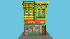 Bob's burgers has crossed over to archer, but i wondered what'd happen if archer were to take a this piece started out as a doodle back in january 2017, and soon spiraled into something where i bob's restaurant isn't a very big space for that many interacting characters, and also adding three. Bob S Burgers Restaurant Buy Royalty Free 3d Model By Andybegg Andybegg D7e12a9 Sketchfab Store